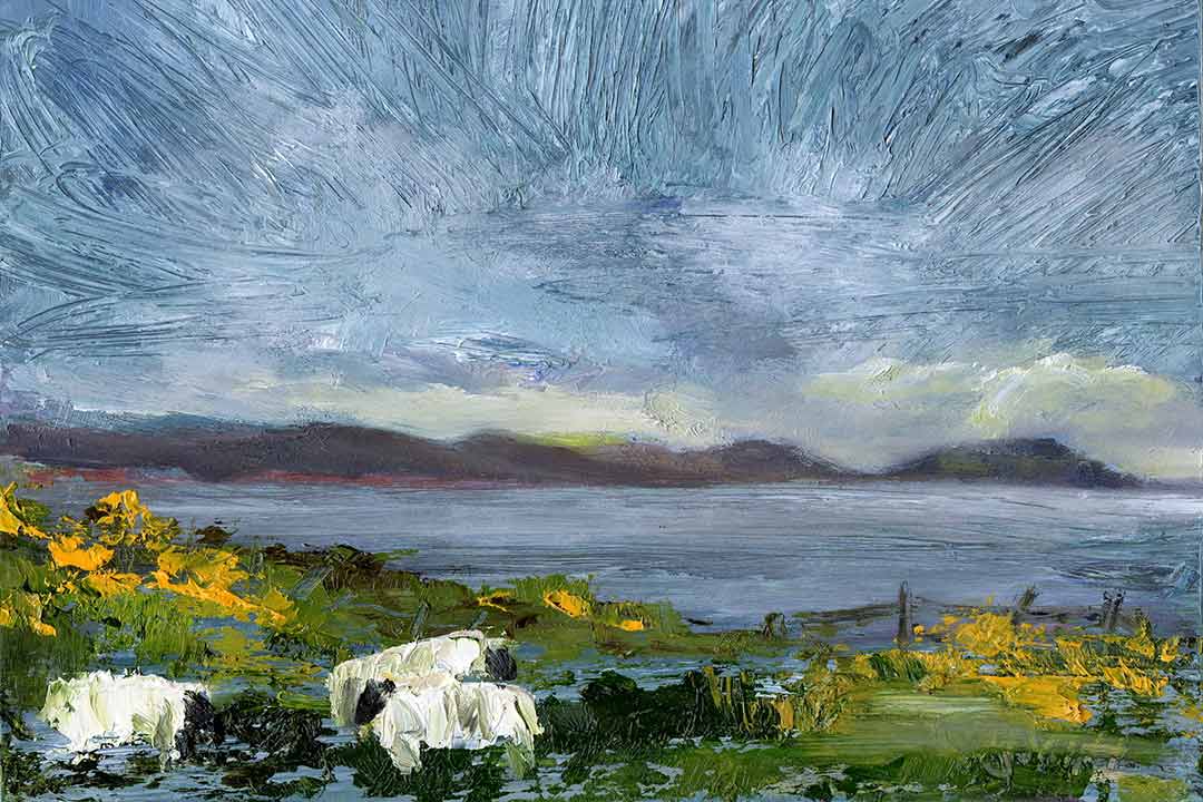 A landscape painting by Sinead Smyth